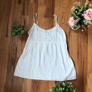 White Baby Doll Tank Top